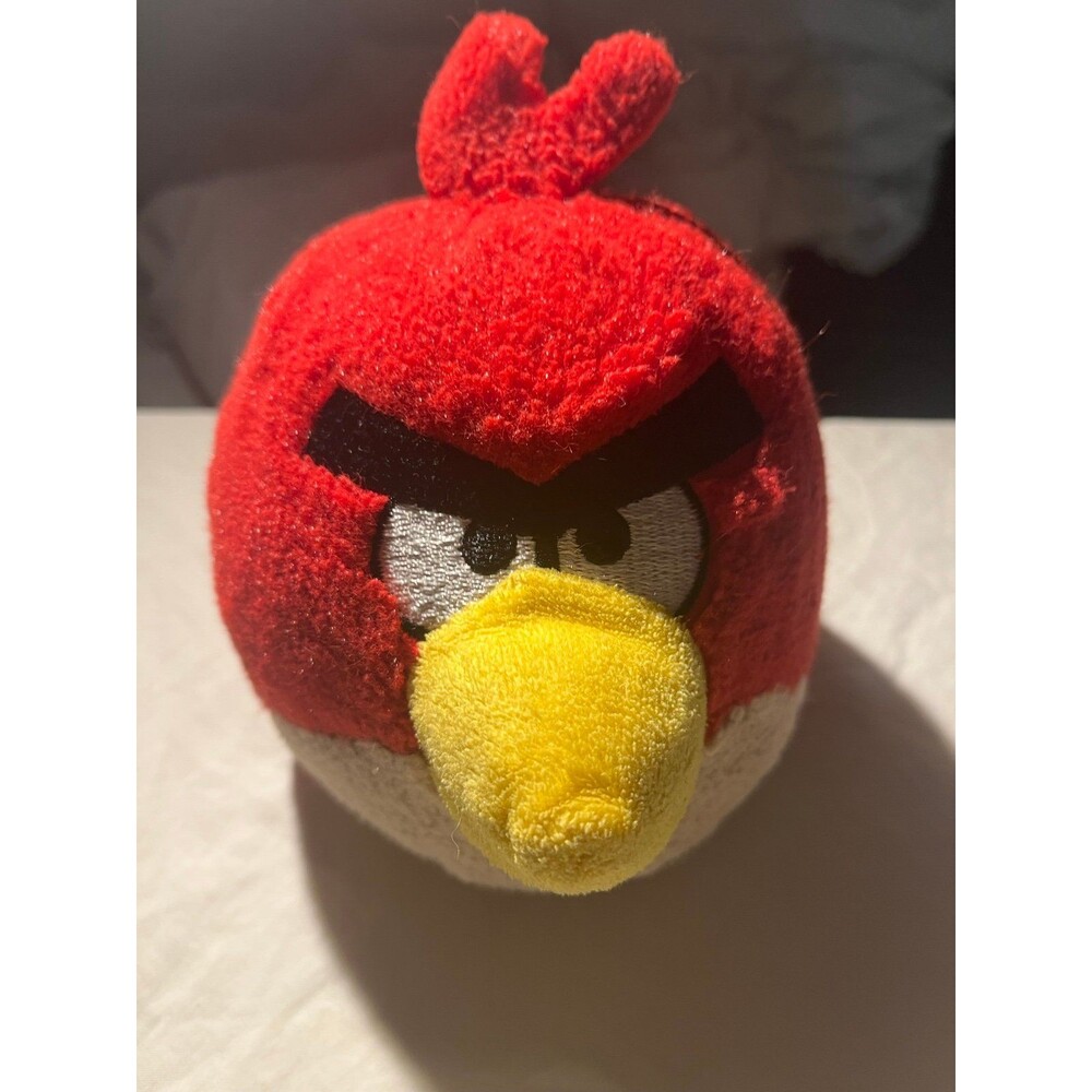 2010 Commonwealth Angry Birds Plush Stuffed Animal Toy No Sound 6"